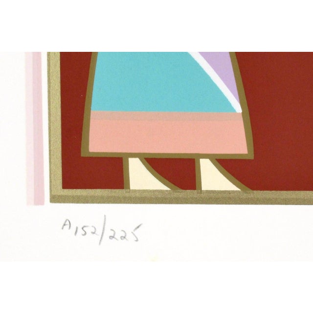 Printmaking Materials David Sharir "Succoth" From The Suite "The Seven Festivals" 1981 Reproduction Print For Sale - Image 7 of 7