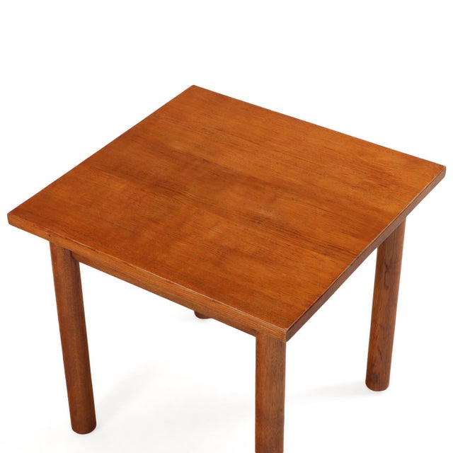 French Brutalist Style Oak Table, C. 1960 For Sale - Image 4 of 5
