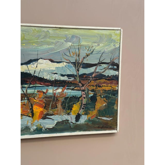 Harry Sahlin, Autumn Shore, 1973, Oil on Panel, Framed For Sale - Image 16 of 18