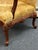 Wood Statesville Chair Company Carved Georgian Upholstered Chair For Sale - Image 7 of 12