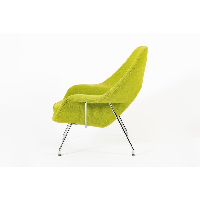 Metal Early Restored Mid Century Green Womb Lounge Chair by Saarinen for Knoll, Multiples/Custom Available For Sale - Image 7 of 15