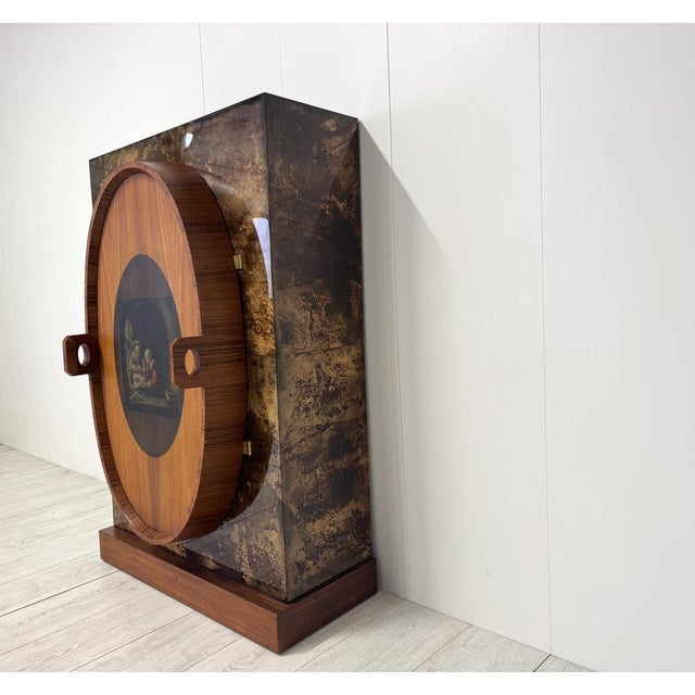 Detail of Bar Cabinet by Aldo Tura, 1950s For Sale - Image 10 of 16