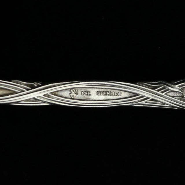Metal International Simpson Frontenac 1903 Oyster Ladle Sterling Silver 10" Floral For Sale - Image 7 of 8
