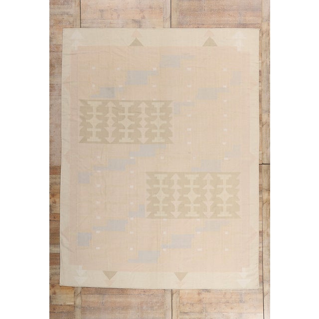 Vintage Indian Dhurrie Rug, 08'10 X 11'07 For Sale - Image 10 of 10