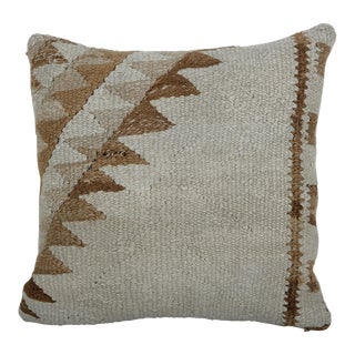 White Herki Pillow Cover For Sale