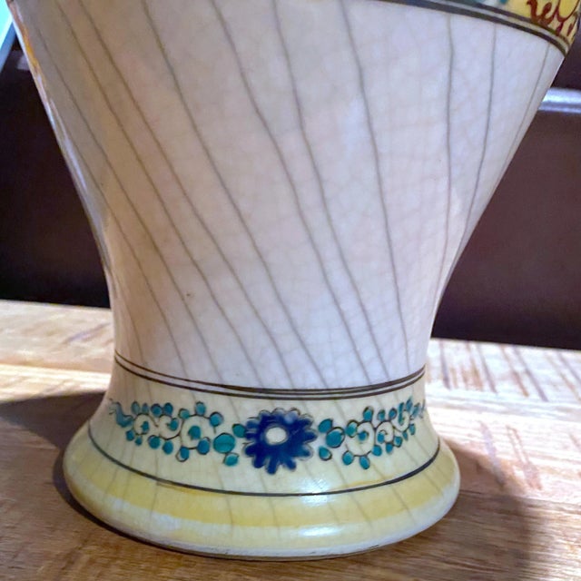 Ceramic Large Vintage Japanese Pegasus Vase For Sale - Image 7 of 9