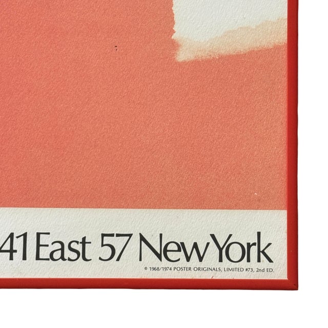 1960s Original Helen Frankenthaler 1968 André Emmerich Gallery Abstract Exhibition Poster, Framed For Sale - Image 5 of 7