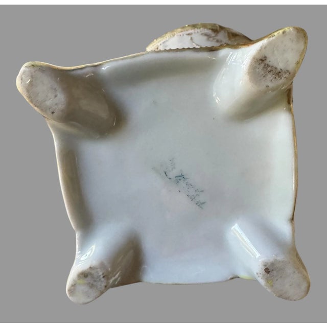 Antique Hand Painted Nippon Porcelain Floral Enamel Decorated Vase For Sale - Image 6 of 12