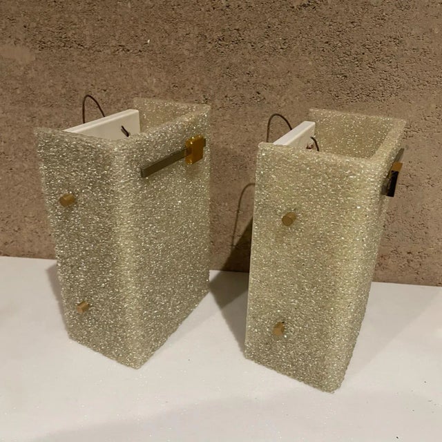 Arlus 1970s Minimalist Modern Arlus Textured Wall Sconces, France - a Pair For Sale - Image 4 of 12