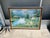 Mid 20th Century Large Original Oil Painting Garden Landscape With Bridge Signed W Hodges For Sale - Image 4 of 4