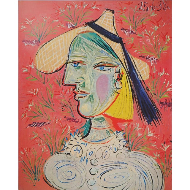 Pablo Picasso (1881-1973) Woman with a Hat Original color poster after a painting by the artist On poster paper, 59 x 90...