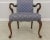 Pair Fairington Queen Anne Cherry Upholstered Open Armchairs For Sale In Philadelphia - Image 6 of 13