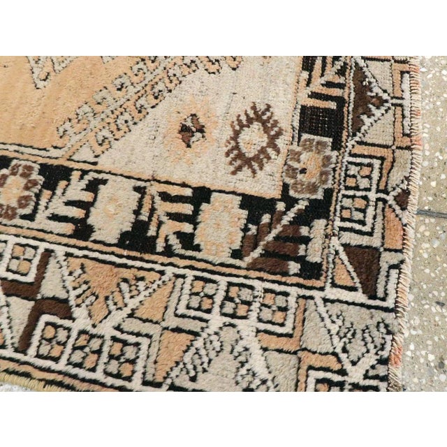Mid 20th Century Galerie Shabab Collection Mid-20th Century Turkish Ghourdes Throw Rug For Sale - Image 5 of 6