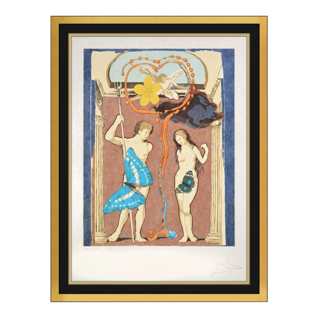 1978 Le Judgement Surrealism Brown Lithograph Salvador Dalí For Sale