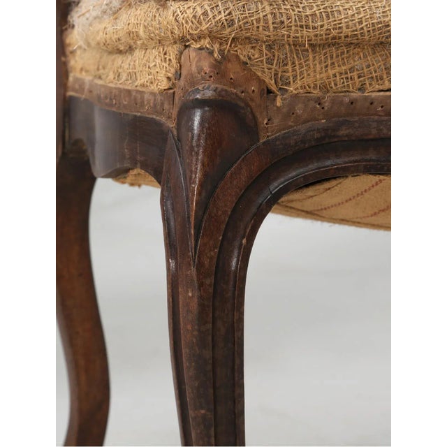Late 19th Century Set of Six Carved French Antique Living Room or Parlor Chairs For Sale - Image 5 of 12
