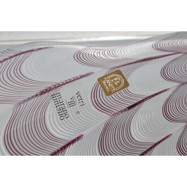 Mid-Century Modern Leaf-Shaped Bowl in Blown Murano Glass by L. Zanetti, 1970s For Sale - Image 9 of 12