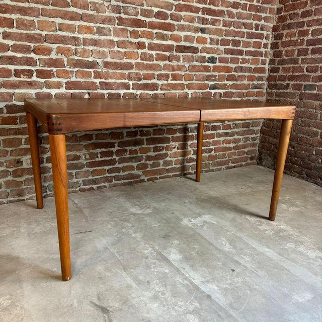 Extendable Teak Dining Table by H.W. Klein for Bramin, 1960 For Sale - Image 3 of 9