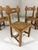 Mid-Century Modern Rustic Blonde Oak Dining Chairs, 1960s, Set of 6 For Sale - Image 3 of 18
