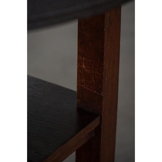 Vintage Danish Round Side Table with Floral Glass Top, 1920s For Sale - Image 14 of 18