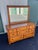Mid-Century Modern Vintage Ballman Cummings Solid Maple 8-Drawer Dresser With Mirror For Sale - Image 3 of 12