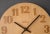 1970s Vintage 1970s Danish Modern Linden Round Wooden Clock For Sale - Image 5 of 7