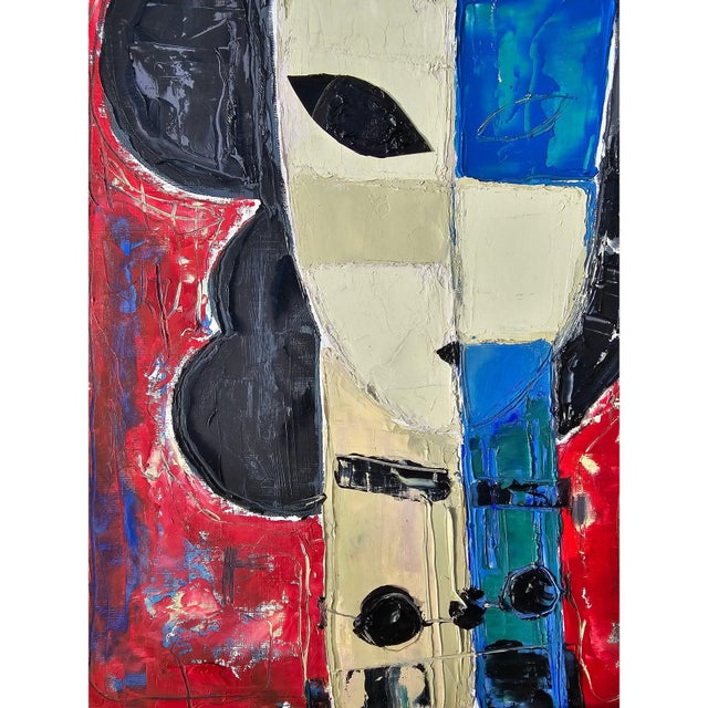 2020s 14.2" by 18.9" Original Oil Painting 'Portrait of a Woman', Unframed For Sale - Image 5 of 10