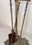 Metal Antique Ornate 19th Century Gilt Bronze Brass Fireplace Tool Tongs Shover Set For Sale - Image 7 of 12