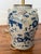Chinoiserie Hand Painted Ceramic Ginger Jar Lamp With Blue Dragons For Sale - Image 4 of 8