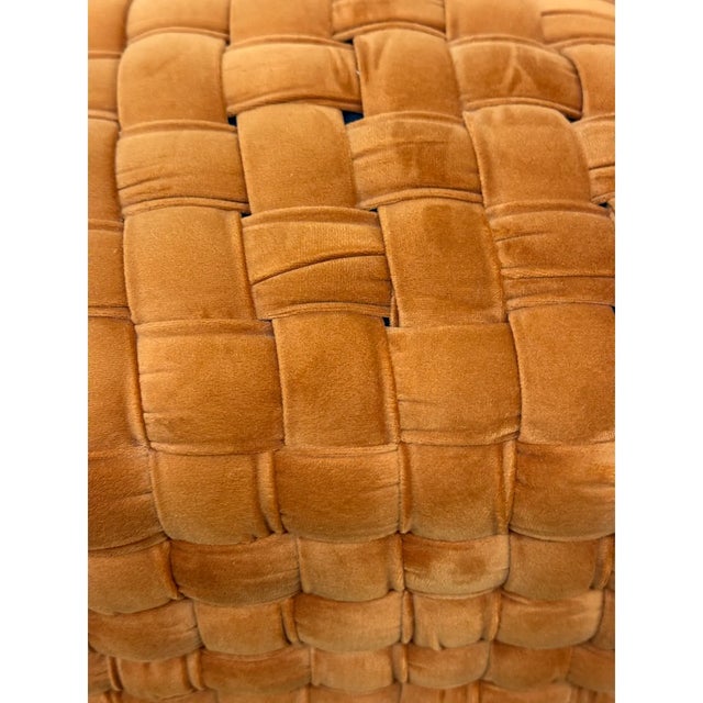 Safavieh Couture Ravyn Sienna Ottomans, Pair For Sale - Image 11 of 12