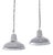 Vintage Industrial Benjamin Enamelled Pendant Lamps, 1950s, Set of 2 For Sale