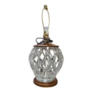 Vintage Murano Interaccio Glass Centerpiece by Barovier E Toso Lamp For Sale