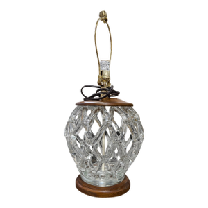 Vintage Murano Interaccio Glass Centerpiece by Barovier E Toso Lamp