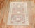 Mid 20th Century Zabihi Collection Mauve Scatter Rug For Sale - Image 4 of 6