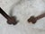 Vintage Hand-Forged Iron French Gothic & Spanish Revival Adjustable Tripod Floor Lamps – A Pair For Sale - Image 12 of 13