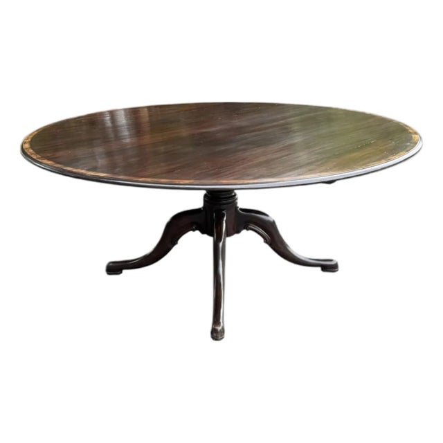 Custom 72" English Dining Table For Sale