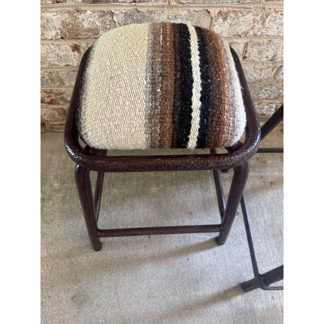 Mid 20th Century Pair of Vintage Industrial Stools For Sale - Image 5 of 17