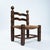 Mid-Century Modern Low Brutalist Rush Chair in the style of Charles Dudoyt, 1950s For Sale - Image 3 of 10