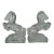 Vintage l.e. Smith Clear Glass Rearing Horse Bookends – Set of 2 (1950s) For Sale