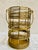 Vintage Mid Century Brutalist Brass Wire Wine Bottle Holder For Sale - Image 9 of 9