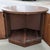 Vintage Mid-Century Round Walnut Cabinet Side Table For Sale - Image 4 of 9