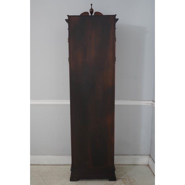 Colonial Mahogany 5 Tube Grandfather Clock For Sale - Image 15 of 18