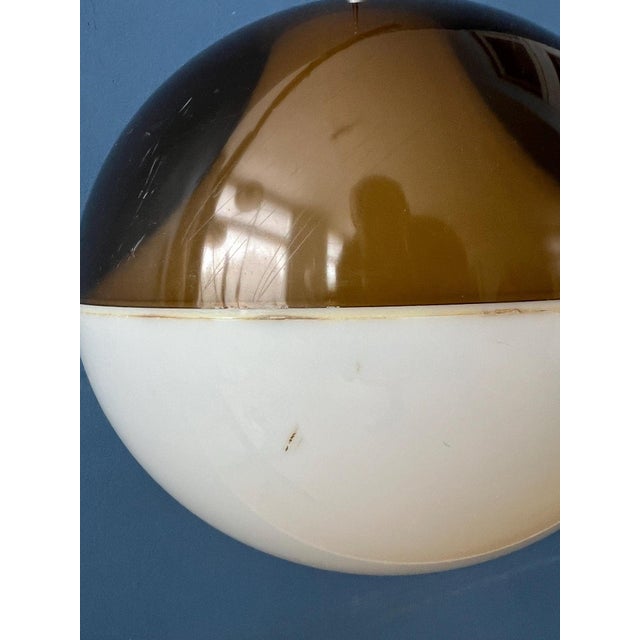 Vintage Space Age Pendant Lamp in Acrylic Glass For Sale - Image 9 of 11