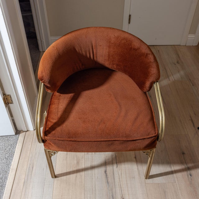 Mid-Century John Van Koert Troy Sunshade Cymbal Gold Aluminum Lounge Armchair, Attributed For Sale In Sacramento - Image 6 of 17