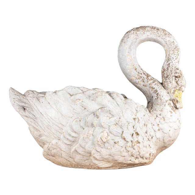 Reconstituted Stone Swan Planter, English Early 20th Century For Sale