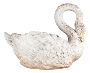 Reconstituted Stone Swan Planter, English Early 20th Century