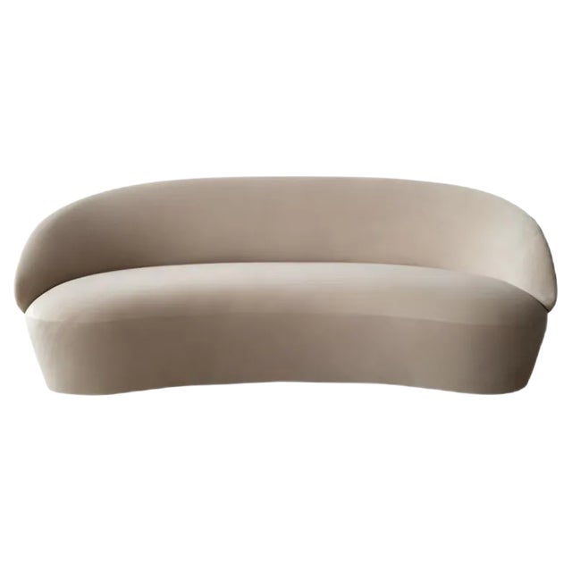 Naïve Sofa 3-Seater in Beige Velour by etc.etc. for Emko For Sale