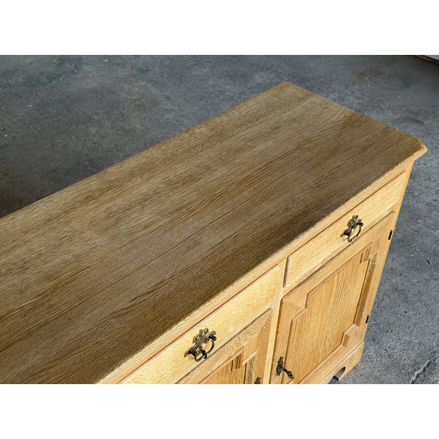 Wood Mid-Century Modern Oak Sideboard from Hundstrup Møbelfabrik, 1970s For Sale - Image 7 of 15