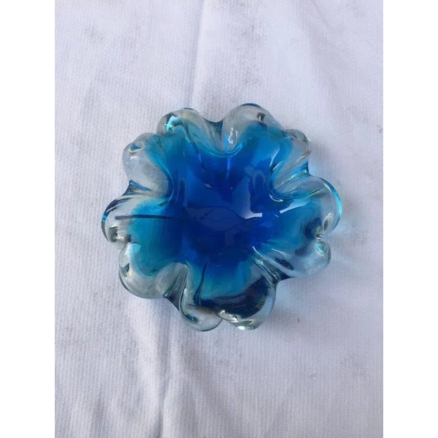 Mid-Century Modern Murano Sommerso Glass Ashtray by Seguso Murano, Italy, 1970 For Sale - Image 9 of 10