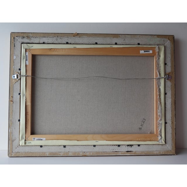 2000 - 2009 Unusual Reindeer and African Gazelle in Woods Oil on Linen Signed Anderson For Sale - Image 5 of 5