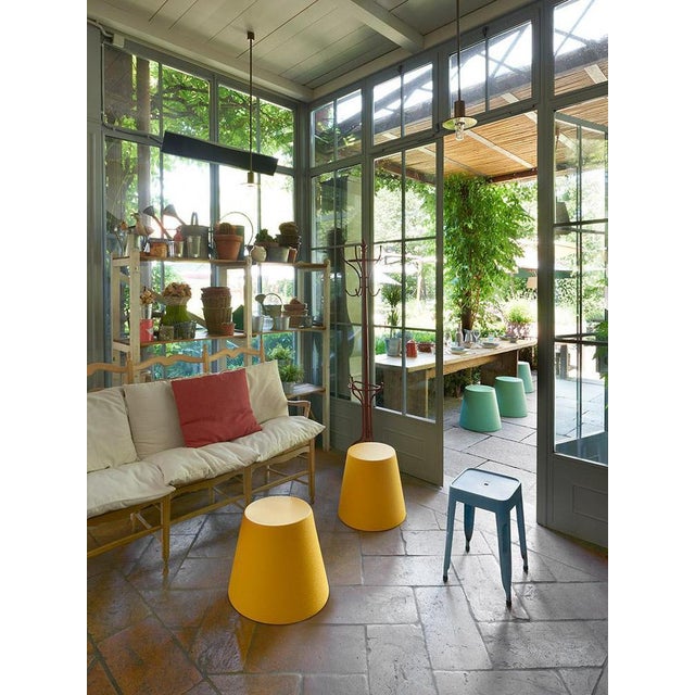 Flame Red Ali Baba Stool by Giò Colonna Romano For Sale - Image 6 of 7